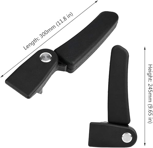 Miniatura 4 de Fydun Reposabrazos del pasajero de la motocicleta ABS plástico del pasajero trasero plegable caja superior caja del asiento trasero apoyabrazos kit