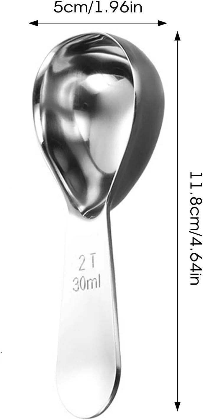 Coffee Scoop 12pcs Stainless Steel Coffee Spoons Measuring Scoop for Ground Beans for Exact Measuring(30ml)
