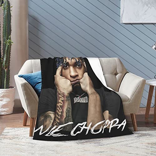 Nle Rapper Choppa Music Throw Blanket Packable Classic Lightweight Blankets Decor For Bed Couch Living Room Travel Outdoor 50"X40" #TOP7