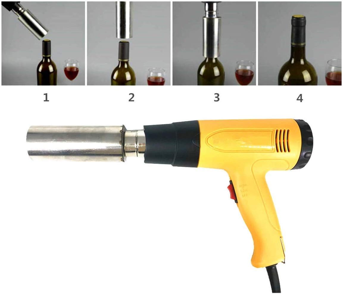 Blасk Frіdау Clеаrаnсе KUNHEWUHUA Thermal Shrink Wine Bottle Wrap Machine PVC Capsule Shrinking Machine 110v