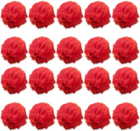 Craft Pom Pom Balls,Large Black Poms Costume Accessory, Pom pom Balls for Arts and DIY Creative Crafts Decorations,Black,3 Inches,20 Pieces