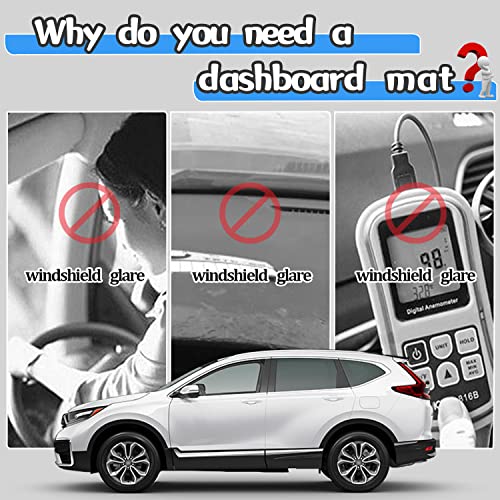 Yofamo Dashboard Cover Dash Cover Mat Pad Carpet Custom Fit For Honda Crv 2017 2018 2019 2020 2021 2022 Accessories Anti-Skid Center Console Protector Cover Mat(Red Edge) #TOP1