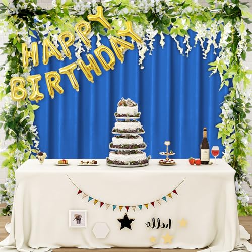 Easy-Going 5X7 FT Blue Polyester Backdrop, Background for Photo Studio, Solid Non-Gloss Collapsible High Density Screen for Video Photography and Television Parties Curtain No Include a Stand by Easy-Going - Image 5