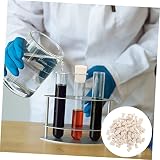 VILLFUL 100Kawałki Sztuk Gumowych Korków Do Probówek Solidne Zatyczki Do Laboratoriów Wodoodporne i Odporne Wysoką Temperaturę Do Zastosowań Medycynie i Chemii