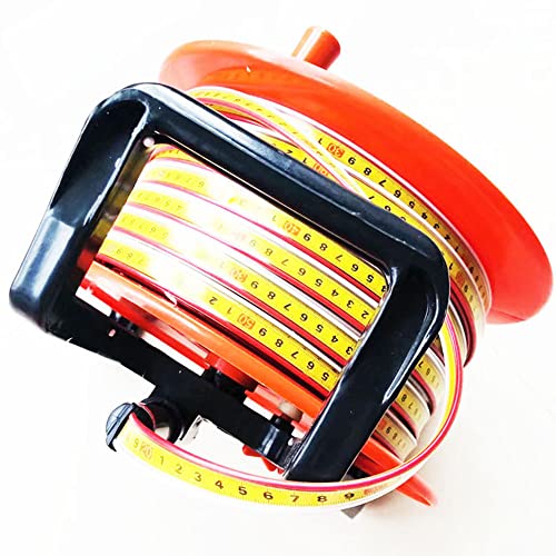 Steel Ruler Water Level Meter Underground Water Level Gauge Liquid Level Sensor Depth Ruler Steel Ruler Settlement Meter Underground River Water Level,100Ft/30M #TOP6