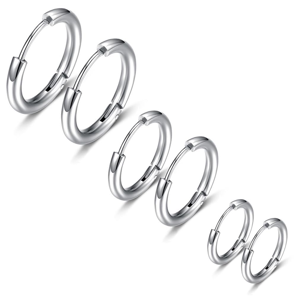 Amazon | [Fuushspoy] 6個セット ピアス フープピアス サージカル