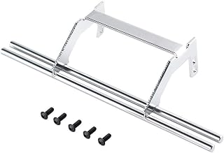 RC Car Metal Rear Bumper for 1:10 RC Crawler Traxxas TRX4 G500 TRX6 G63 6X6 Upgrade Parts - Silver
