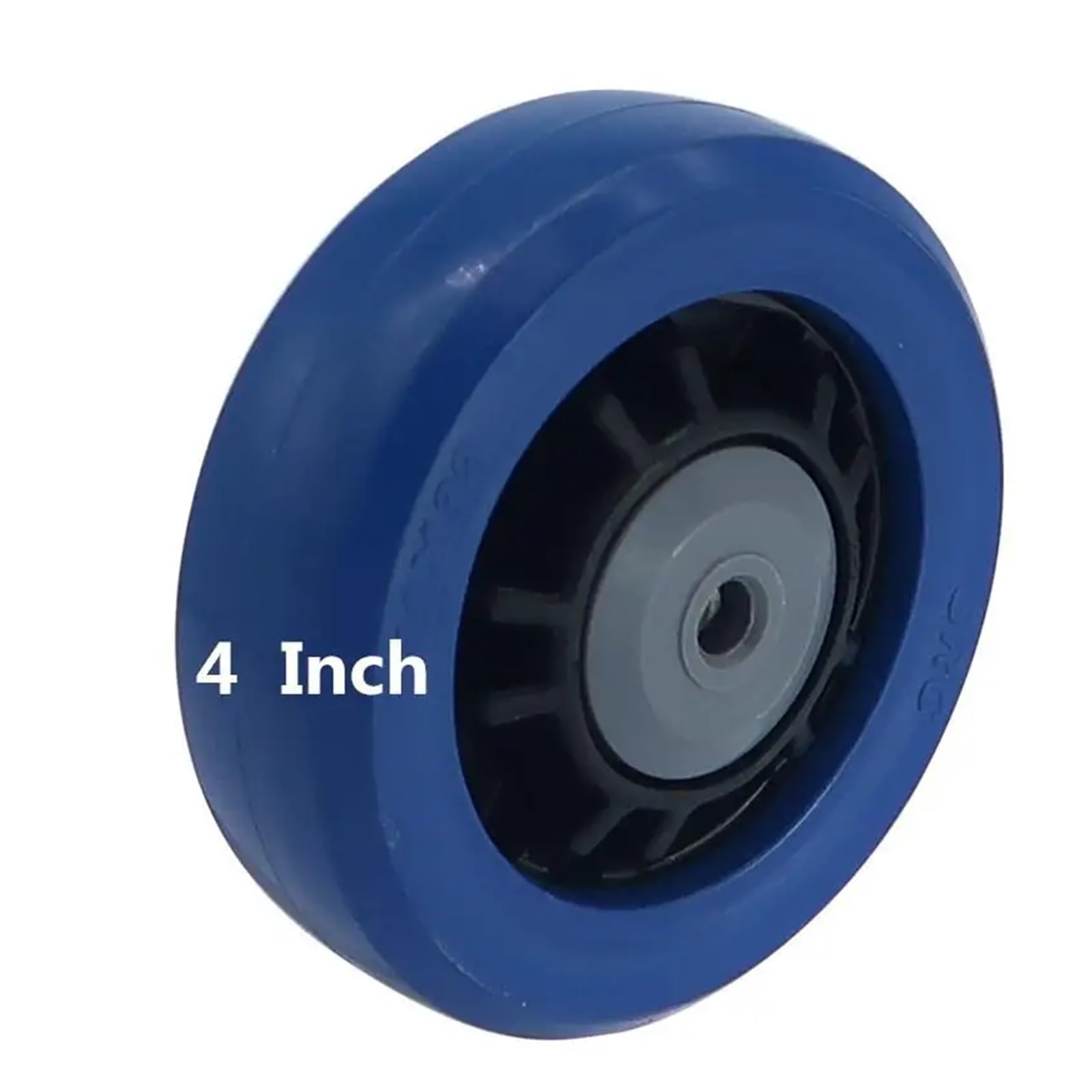 1 Pack 4 Inch Casters Medium Natural Rubber Single Wheel Flexible Wear Resistant Trolley