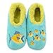 Snoozies Womens Classic Splitz Applique Non Skid Slipper Socks - Big Fish Little Fish, Medium