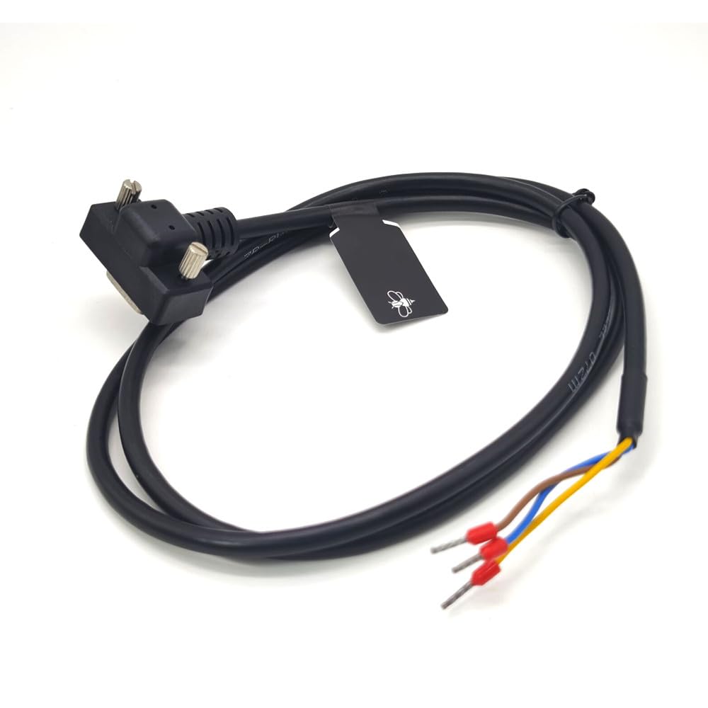 DB9 RS232 Female Down Right Angle Single Ended Serial Cable for Data Communication 1 Meter