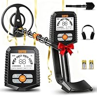 SUNPOW Metalldetektor Profi Set für Erwachsene & Kinder – Verbesserter Chip, Hohe Genauigkeit, Starke Störungsunterdrückung, 4 Suchmodi (Ganzmetall, Kerbe, Pinpoint, Memory), LCD-Display, Komplettsett