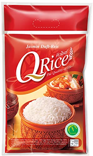 Q RICE Jasminreis – 100% duftender Langkorn Reis – Thai Hom...