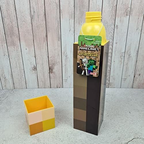 Minecraft Torch Bottle - Old School Gaming Water Bottle, 650 ml, BPA Free
