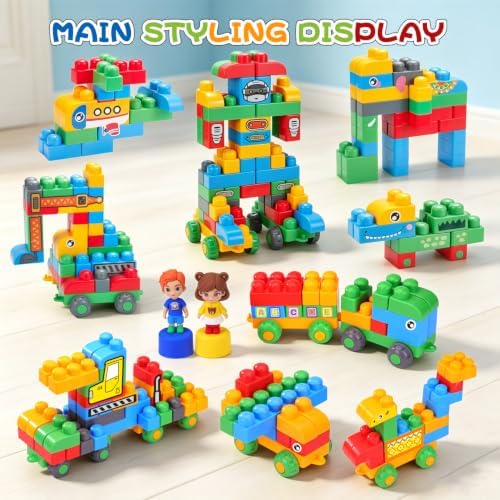 VEAIS 107 PCS STEM Soft Building Blocks Set for Toddlers 18 Months+ — 사진 2