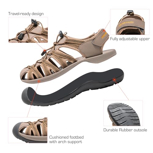 Image of DREAM PAIRS Men's 160912-M-NEW Adventurous Summer Outdoor Sandals