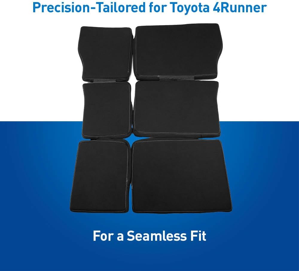 Holda Custom Fit Neoprene Mattress Compatible with Toyota 4Runner (2010-2024) – 2-Piece Set, Water Resistant, Durable, Easy Install, Camping & Overlanding Comfort