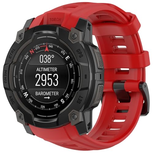 For Garmin Instinct3 AMOLED 50mm/Garmin Instinct3 SOLAR 50mmpoh 26MM xg ւoh VR _炩 ʋC ϋv X|[coh ANZT[(bh)