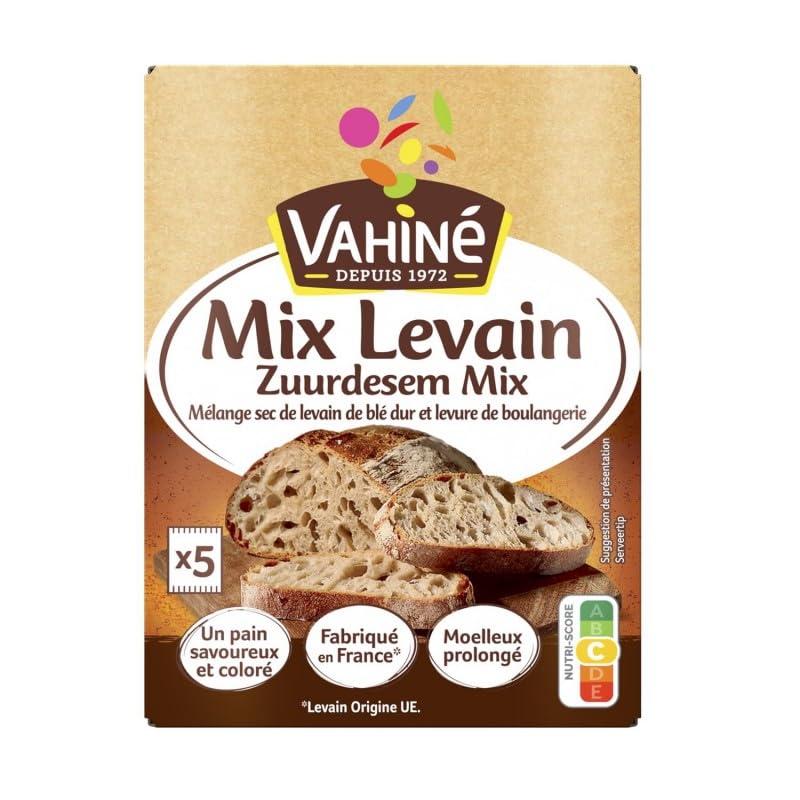 Vahiné Mix Levain pour Pâtisseries - Étui de 5 sachets de 105g - Activateur naturel pour des pains et pâtisseries délicieusement légers - Indispensable pour les - Le Lot De 3