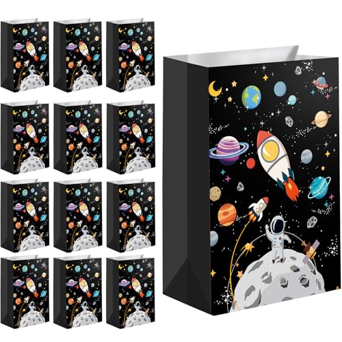 Sac cadeau espace en papier pour anniversaire enfant