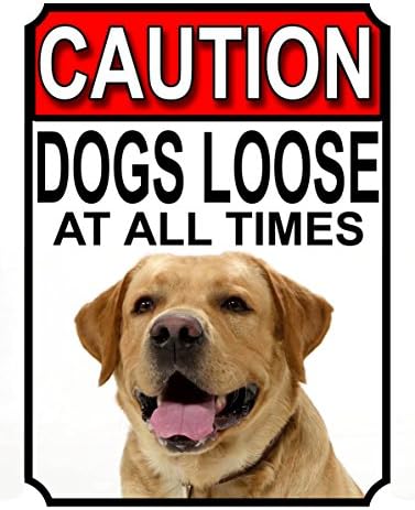 ALL BREEDS - BEWARE DOGS LOOSE AT ALL TIMES METAL SIGN GERMAN SHEPHERD 200MM X 150MM (998H1)