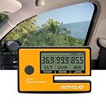 Labs Tint Meter Works on Side Windows, Digital Tint Solar Film Car Transmission Meter with Automatic Calibration, 3-in-1 Solar Film Meter VL UV IR Detection, for Automotive Window Tint Shop Stay Legal