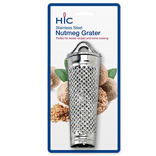 Hic Harold Import Co Hic Nutmeg Grater, Stainless Steel, Silver #TOP1
