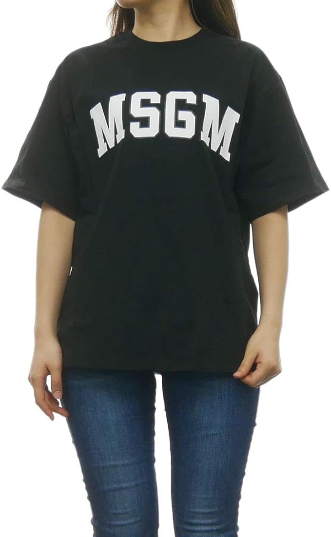 Amazon Msgm エムエスジーエム クルーネックtシャツ 2641mdm162 レディース 並行輸入品 Tシャツ カットソー 通販