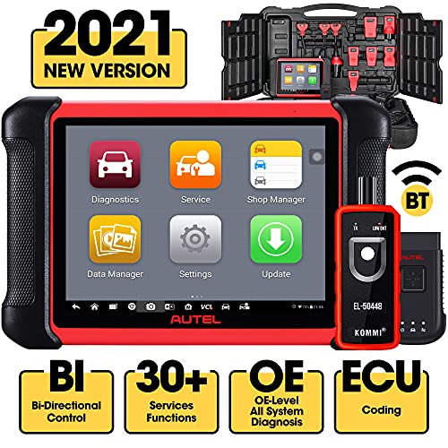 Autel MaxiCOM MK906BT, Autel Scanner MK906BT Same as MS906BT MK908 Diagnostic Scan Tool With Advanced ECU Coding Bi-directional Control 31+ Special Functions Full System Diagnosis, 2022 Newest