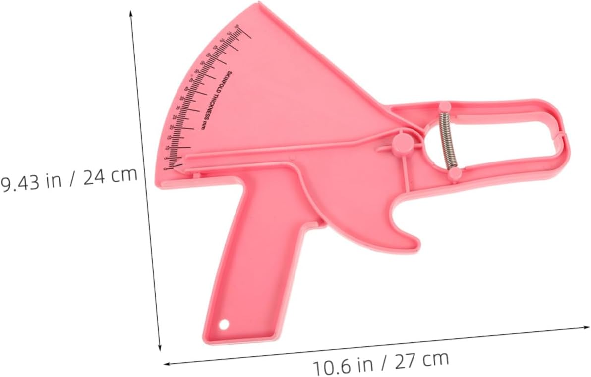 Body Fat Caliper Measuring Tool for Accurate Fat Measurement 2pcs with Ergonomic Grip Plastic Skinfold Tester at Home or Gym