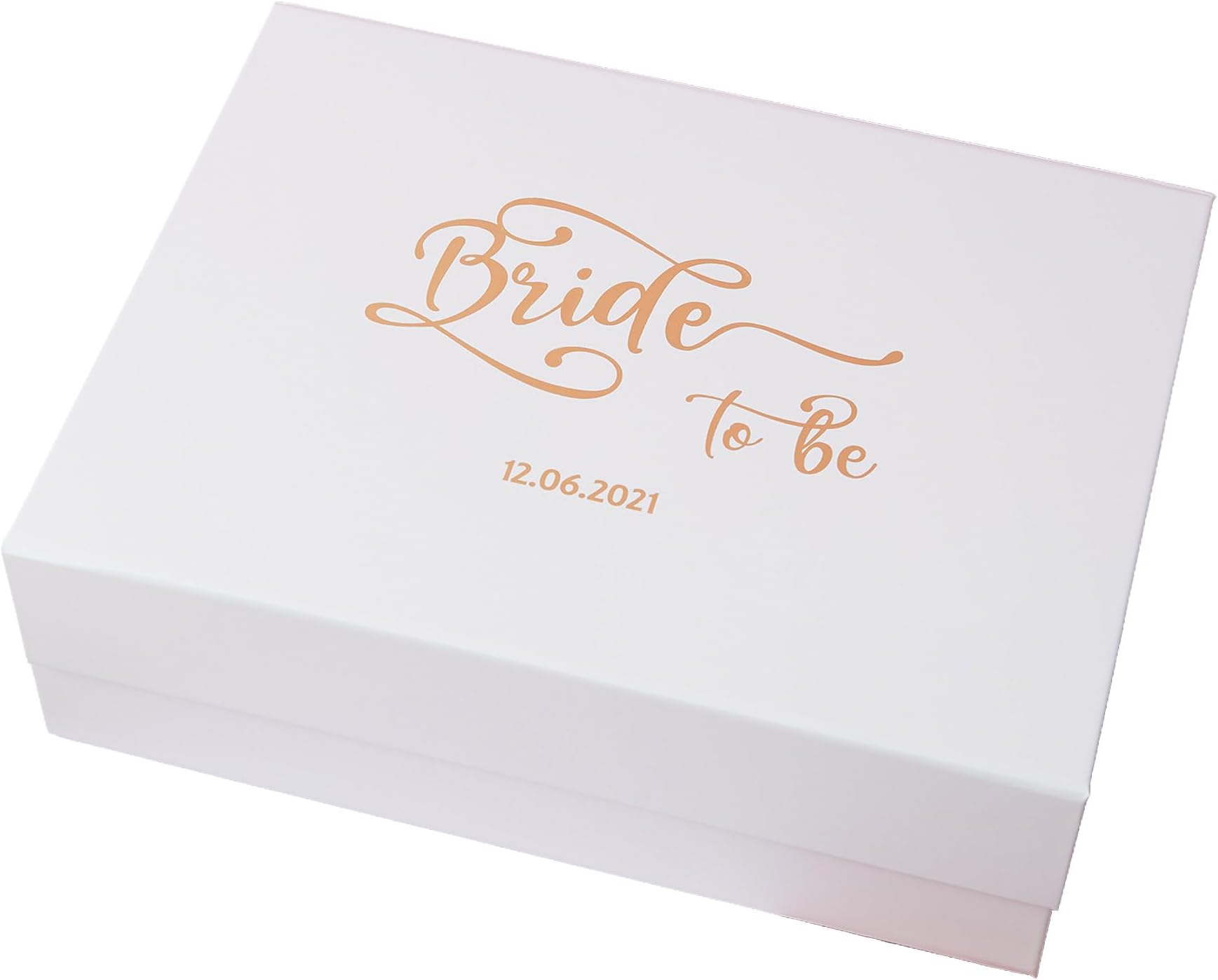 Pink Positive Custom Bride to Be Gift Box, Personalised Future Bride Box, Luxury Magnetic Gift Box