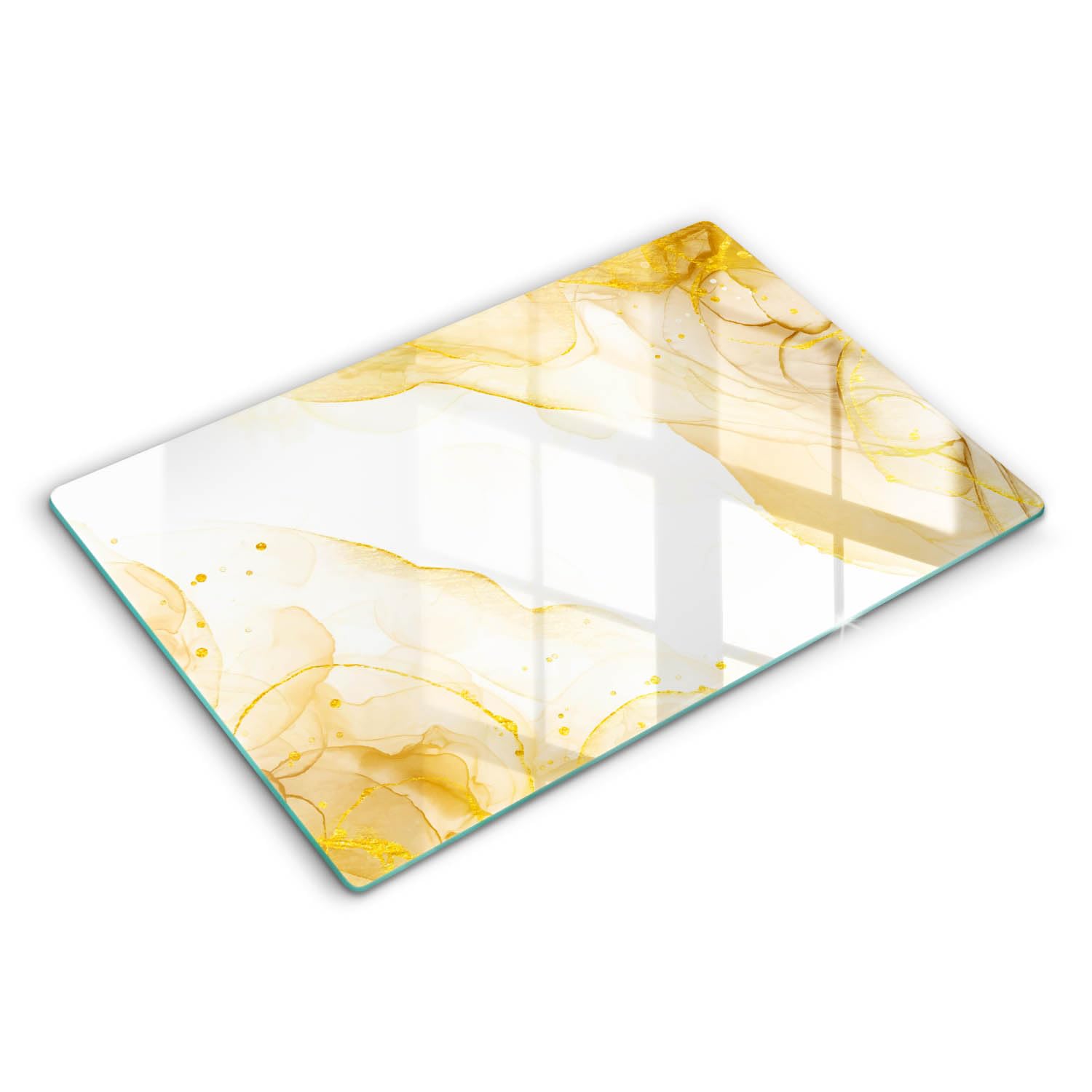 Protection plaque cuisson induction haut de gamme au motif doré