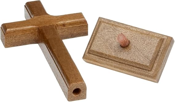 Intercession Standing Wooden Cross Wall Art (5 inch)