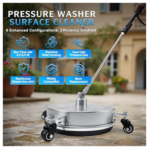 RAYNEL 14'' Surface Cleaner with Wheels