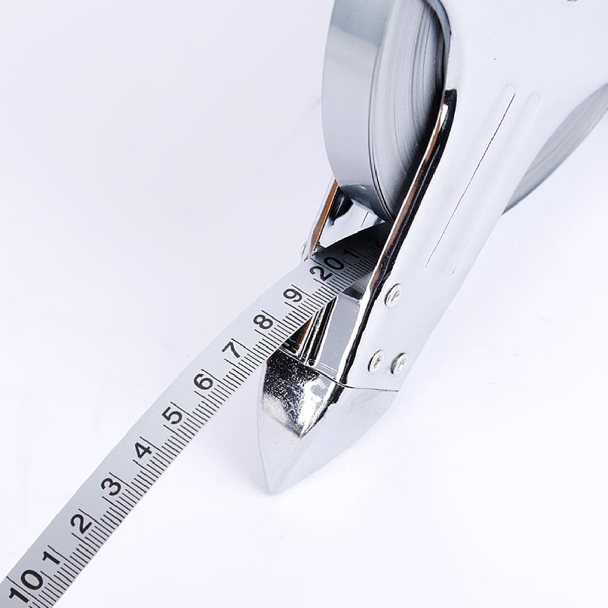 Mètre à Ruban de 100m Rétractable Portable en Acier Inoxydable | Haute Précision, Conception Ergonomique, Étanche, pour Charpente et Architecture, Argenté, Chantier Professionnel