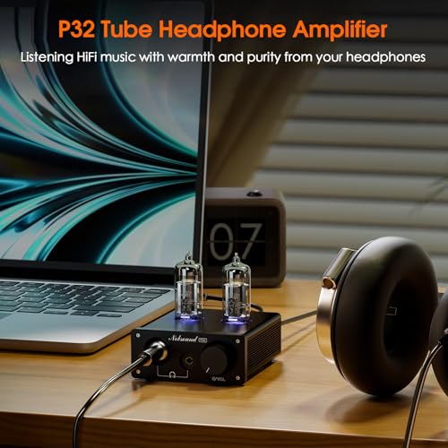 Nobsound P32 Mini amplificateur de casque de bureau à tubes audio
