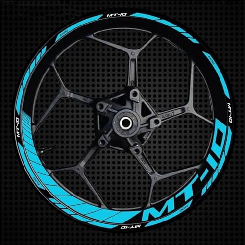 �z�C�[���n�u�f�J�[�� �ɓK�����郄�}�n MT-10 MT10 MT 10 17�C���`�p �o�C�N�p���˃z�C�[���f�J�[�� �����X�g���C�v �f�J�[�� �h���n�u�X�e�b�J�[ �o�C�N�p�����X�e�b�J�[�Z�b�g(�J���[2)
