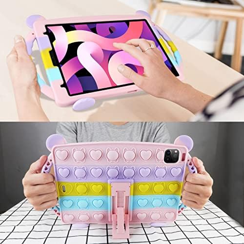Vunake for iPad Pro 11 Case iPad Air 5th/4th Generation Case with Handle Stand Pop Fidget iPad Case Girls Kids Protective Tablet Case for iPad Air 5/4 2022 10.9 Inch iPad Pro 2021 2020 2018 11 Inch