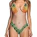 Produktbild SOMESUN Monokini Damen One Piece Badeanzüge Bikini Sport Badeanzug Kreativ Entwurf Komisch Pflanzen Druck Damen Figurformend Badeanzüge