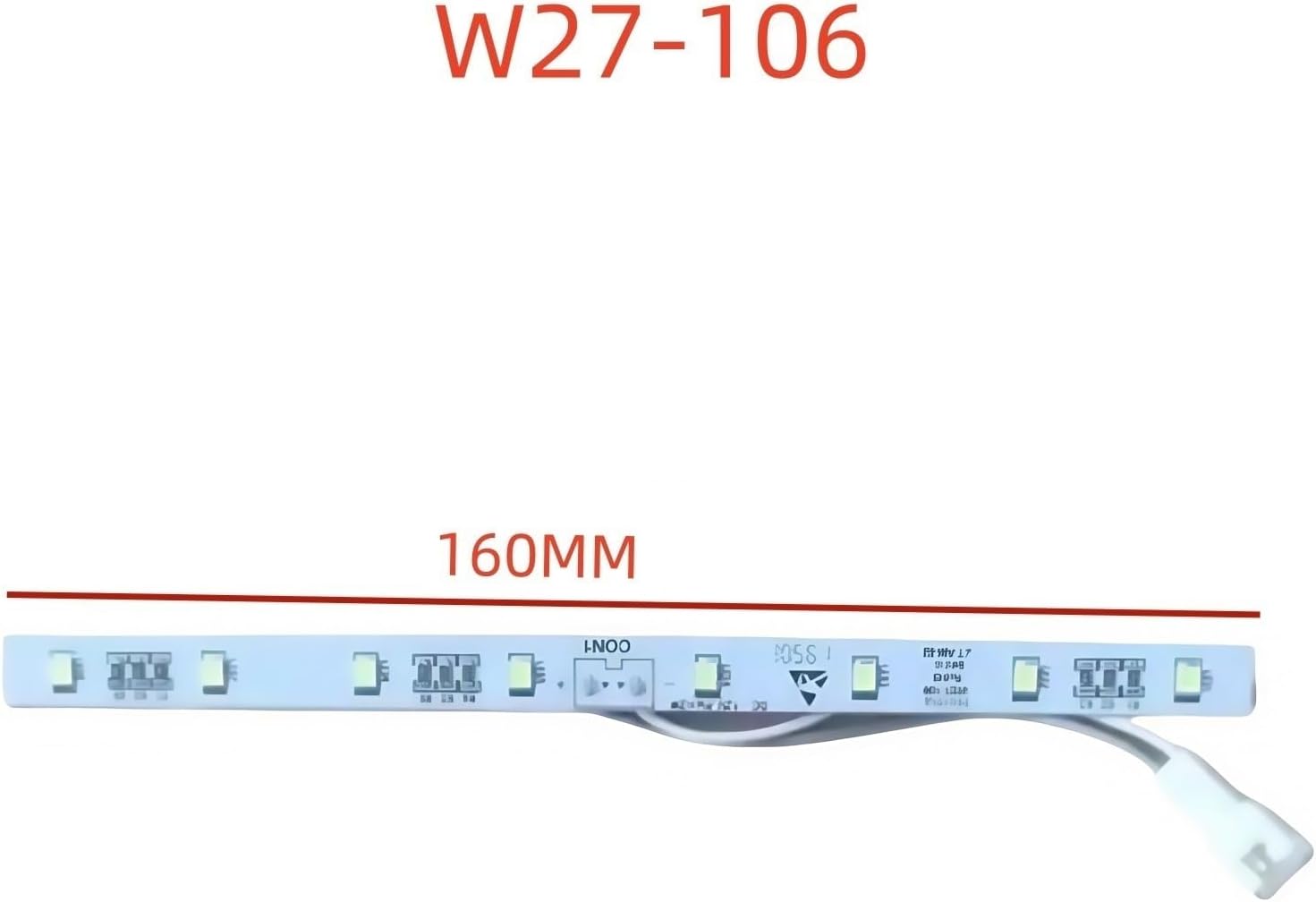 W27-106 Refrigeration Lighting Light Strip, Compatible for Homa Refrigerator Parts Fridge Lighting Light Strip
