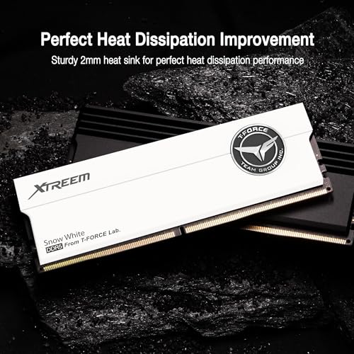 TEAMGROUP T-Force XTREEM DDR5 Ram 48GB (2x24GB) 8000MHz PC5-64000 CL38 M-DIE Desktop Memory Module Ram for Intel XMP 3.0 & AMD Expo Compatible White FFWD548G8000HC38EDC01 by TEAMGROUP - Image 3