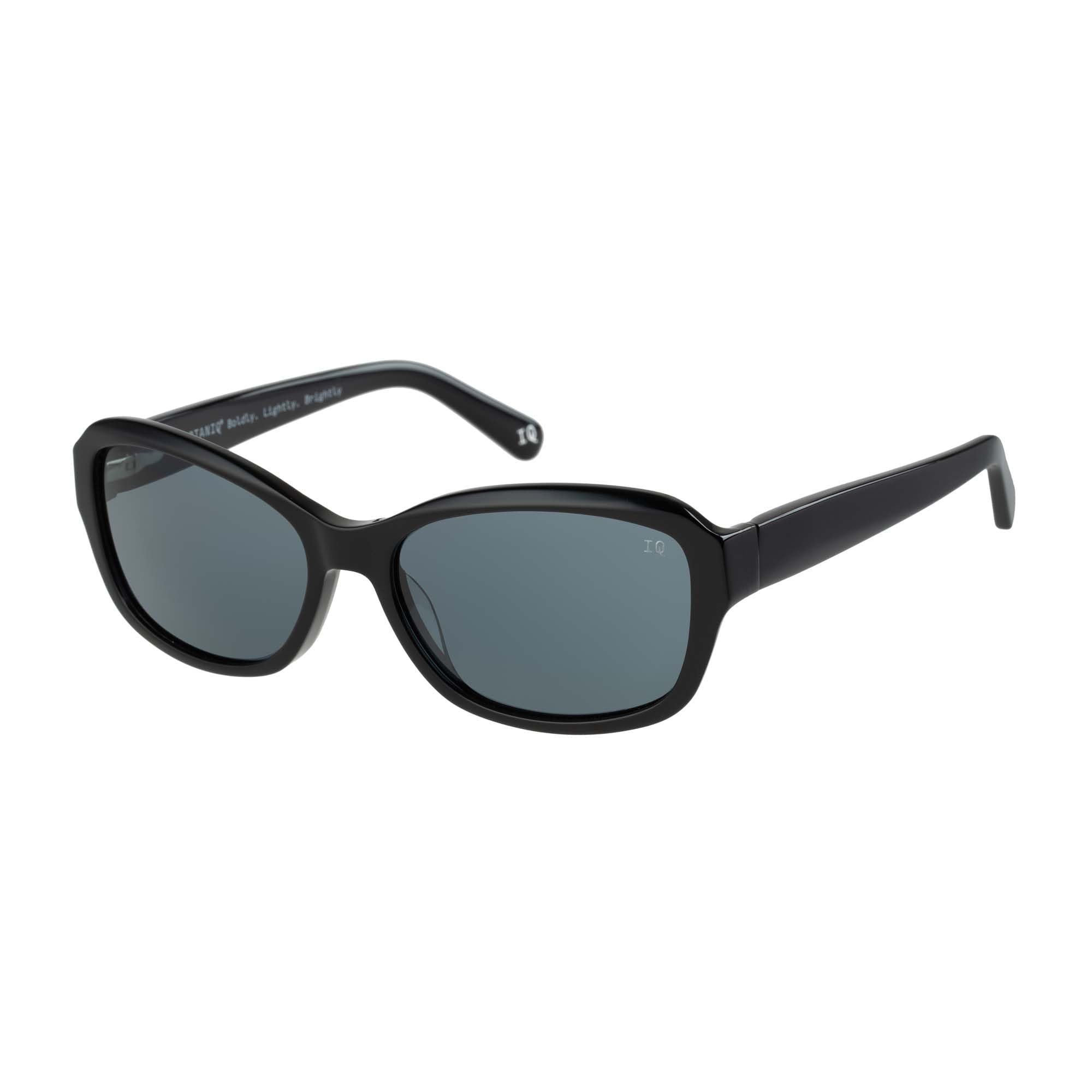 BOTANIQ Owalne okulary octanowe w kolorze czarnym dla kobiet, opcjonalnie z ostrością widzenia (model BIS-7028-144)