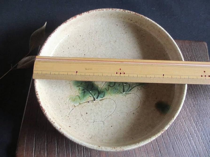 康元窯 佐藤公一郎作 黄瀬戸 蕪紋 かぶら柄 たらい皿 和食器