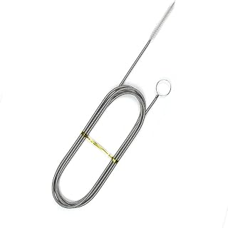 Refrigerator car sunroof Drainage Internal Long Hose Nylon Spring Fridge Drain Hole Dredging Tool Bendable Frozen Water Clog Remover Cleaning Brush for Kitchen Drain Pipe(155+6cm)