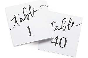 Exquisite Table Numbers for Weddings: Enhancing Elegance and Organization