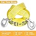 ZEFEI-TOP Nylon Heavy Duty Tow Strap with Hooks 2