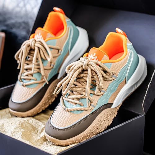 Chunky Sneakers for Women & Men - Fashion Athletic Walking Shoes Unique Color Block Design |Comfortable & Stylish4