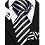 Black White Pin Stripe