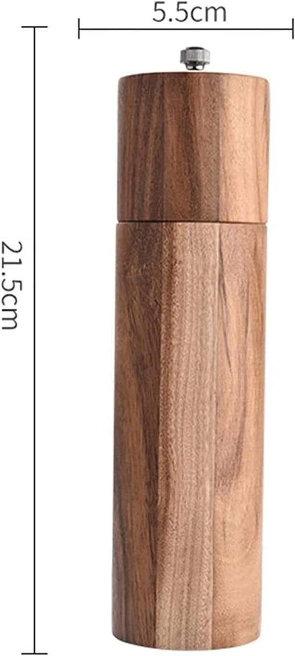 Wooden Salt and Pepper Grinder Mills,Manual Salt Grinder,Ceramic Grinding Rotor, for Restaurants,Cafes and Catered Events