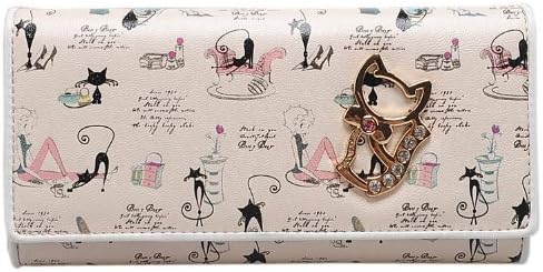 Amazon レディース財布 可愛らしい猫の財布 Tokyo Import 二つ折り 使いやすい長財布 猫 ねこ ネコ ベティ ブープ かわいい クリスマスプレゼントに Tokyo Import 財布