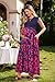 OUGES Women's Summer Casual Floral Maxi Dresses Maternity Clothes Spring Fashion Outfits Baby Shower Dress for Photoshoot 2026(Floral Q,L)